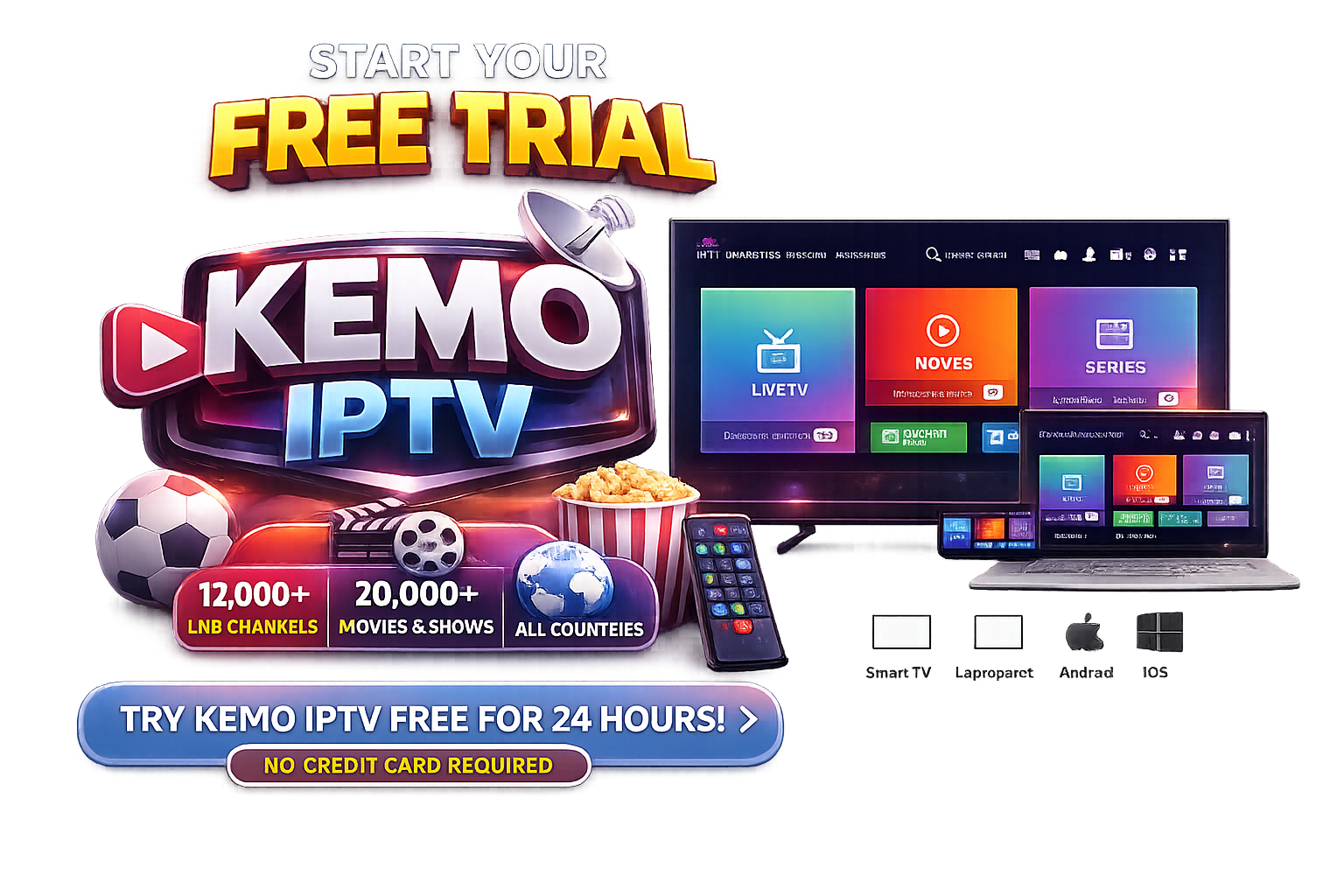 Kemo IPTV free trial